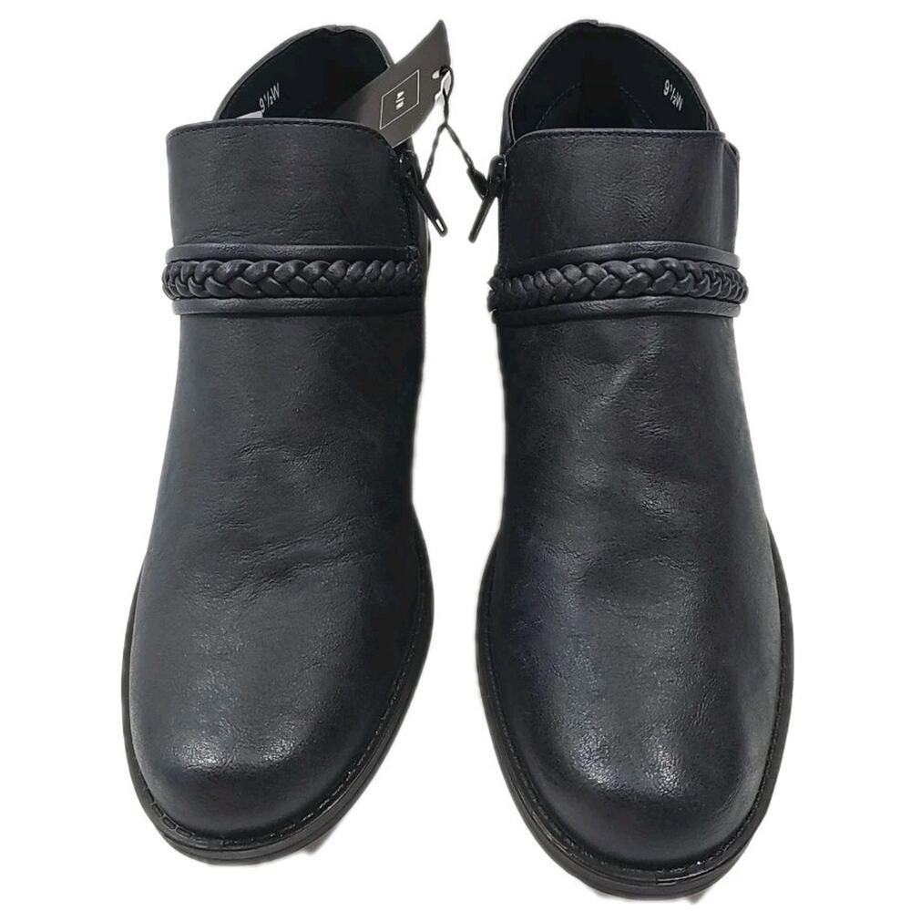 Easy Street ~Woman Size 9.5W~ Navy Jalia Comfort Booties NWOB.